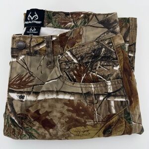 RealTree Edge Men 30/32 (M) Stretch Waist 6 Pocket Camo Cargo Hunting Pants EUC